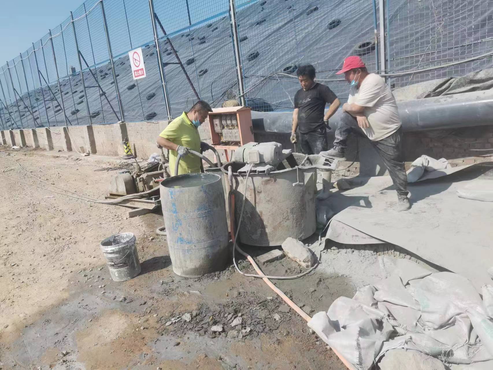 齐干却勒街道袖阀管注浆