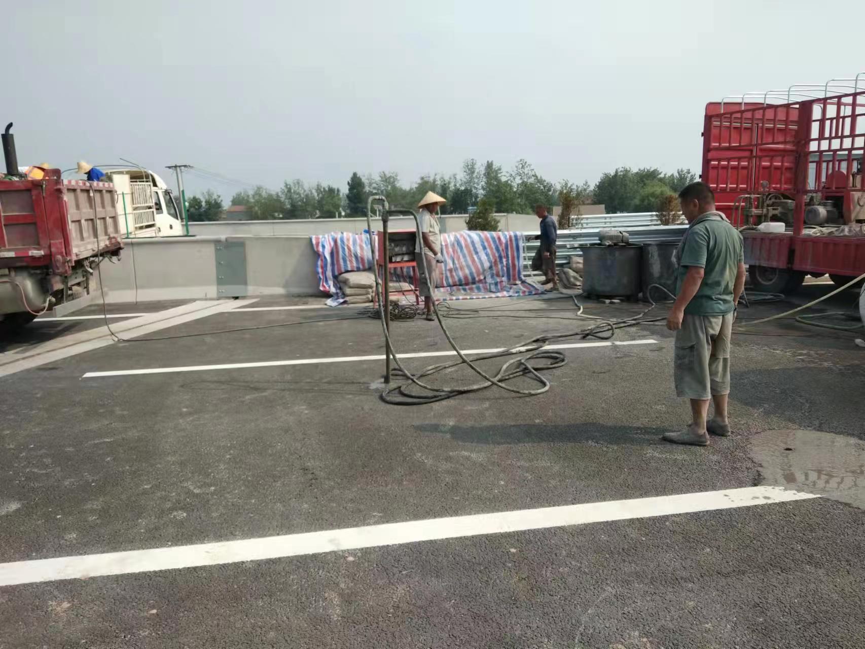 齐干却勒街道路基注浆