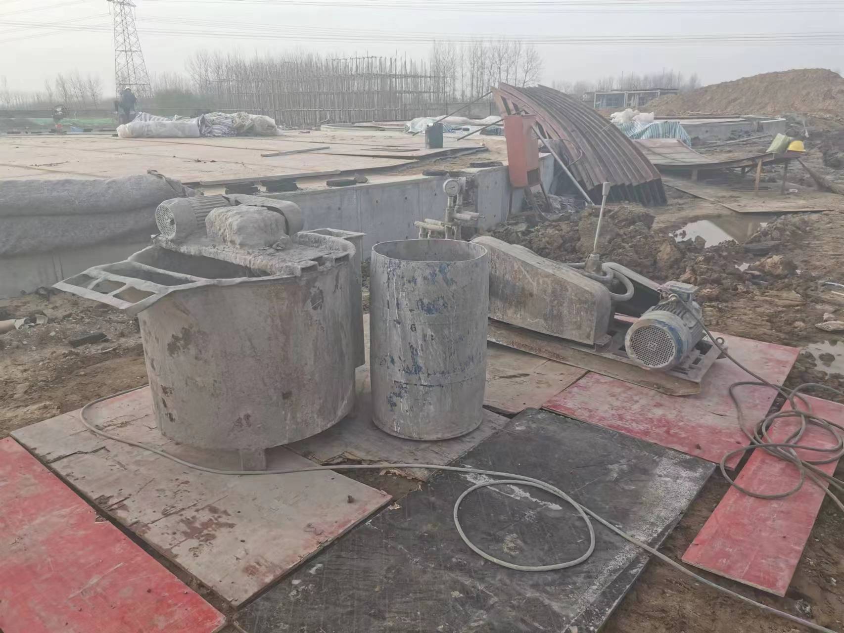 齐干却勒街道回填土注浆